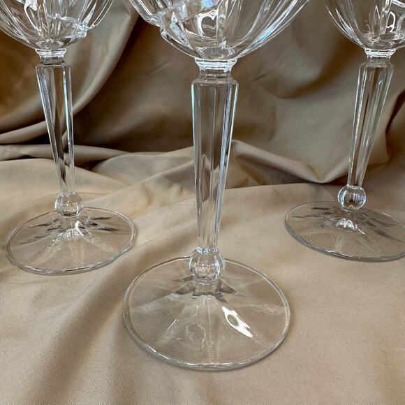 Vintage Uptrend By Mikasa Water Goblets Wine Glasses Stemware set/3 + one Free - Picture 3 of 7